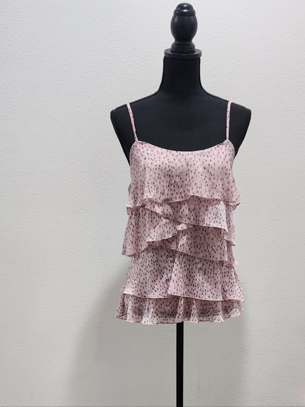 Candie's Pink Ruffle Tiered Cami Tank Top